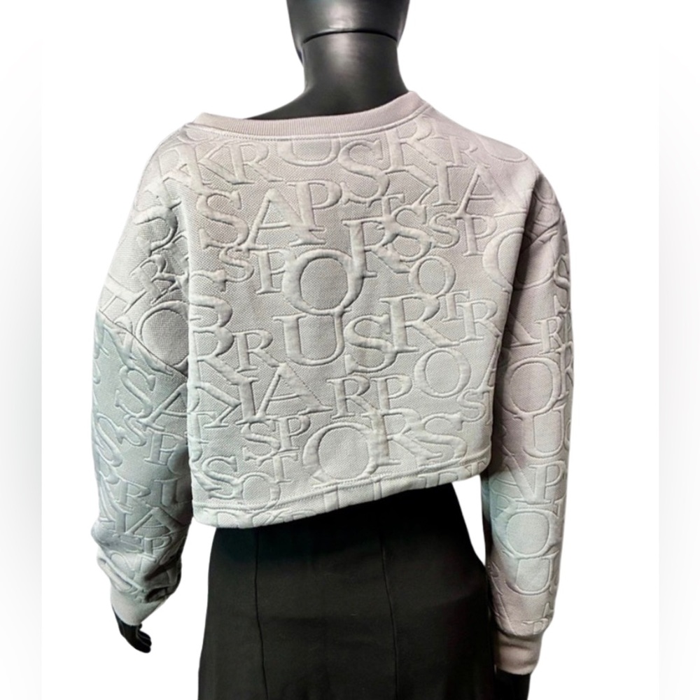 New Mix Light Gray adjustable waist crop top - Picture 3 of 5
